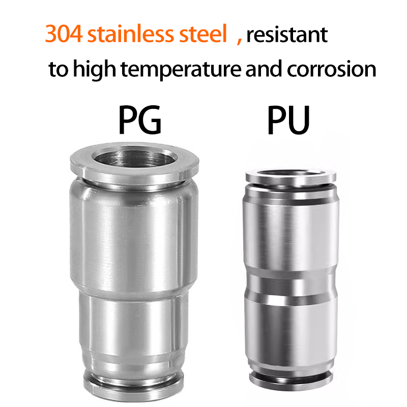 Compression Fitting Brass - PU PG 304 스테인레스 스틸 금속