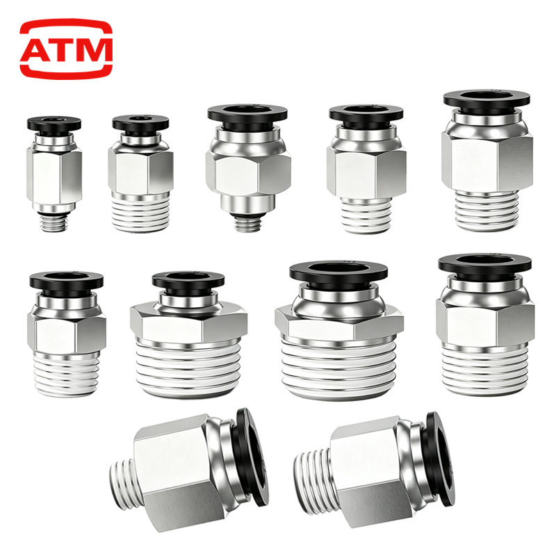 Compression Fitting Brass - PC 공압 에어 커넥터 피팅 PC