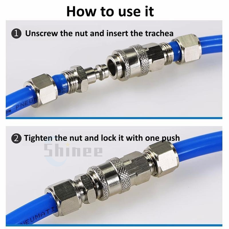 EU 모든 구리 니켈 도금 미니 공기 호스 퀵 커플링  - Compression Fitting Brass 리뷰 및 가격