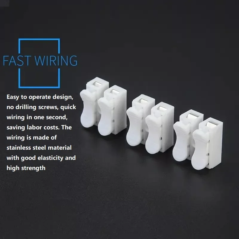 50pcs 푸시 퀵 와이어 케이블 CH2 커넥터 10A - Push Fit Connector 리뷰 및 가격